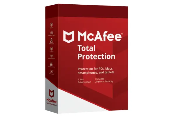 McAfee Total Protection x3 años.